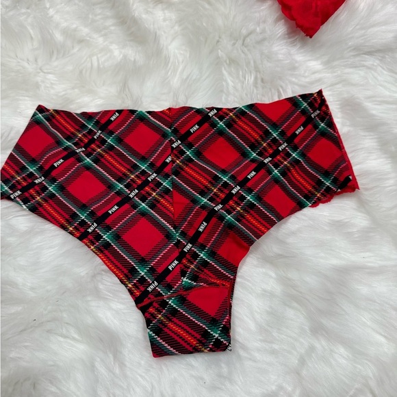 Red PINK Victorias Secret Bralette Lace Set - Picture 10 of 12